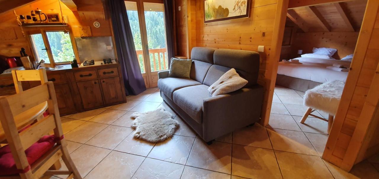 Bienvenue Dans Notre Chalet! Appartement Les Sitelles Le Grand-Bornand Exterior foto